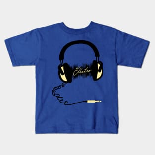 Headphone Audio Wave - Electro Kids T-Shirt